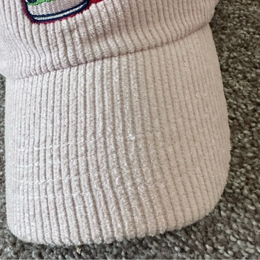 LaCroix Cherry Blossom Dad Hat Pink Corduroy Baseball Cap Adjustable NEW